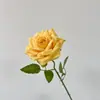 Flores Artificiales Amarillo-Verde para Arreglos en Jarrones de Tienda de Ropa, Vegetación Estilo Jardín de Monet, Materiales Florales para Paisajismo de Escaparates, Exportación