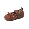 Sapatilhas Mary Jane Femininas 2026 Primavera e Outono Novas Versáteis Sapatos de Couro Estilo Ballet com Solado Macio com Laço Sapatos de Princesa