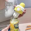Taza de Agua de Vidrio Sweetheart de Borosilicato Alto con Ventosa para Estudiante de Alto Valor para Mujer, Portátil para Salir, Verano, Gran Capacidad