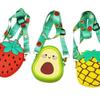 Cartera de Monedas de Silicona Aguacate Dibujo Animado Fresa Bolsa Mini Accesorio Infantil Bolso Cruzado Caja Sorpresa Regalo Bolso Creativo de Moda