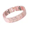 Moda Europea y Americana Pulsera Desmontable de Múltiples Puntos Energía de Iones Negativos Pulsera de Aleación para Hombre Suministro Transfronterizo