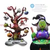 Globos de papel de aluminio de Halloween transfronterizos, con diseños de calavera de pie, momia y fantasma, para decoraciones espeluznantes de fiestas de Halloween