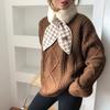 Mix lenço de inverno letras quentes moda lã lenço de pelúcia imitação Rex lenço de pele de coelho gola quente mulheres atacado