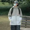 Chaqueta de Piel Repelente al Agua con Bloques de Color, Ropa de Trabajo Ligera, Ropa para Exteriores con Tacto Frío de Seda de Hielo para Protección Solar, Personalizable
