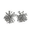 Pendientes Europeos y Americanos Exagerados Grandes para la Cena Pendientes de Fuegos Artificiales con Cuentas de Cristal Gris Pendientes de Personalidad Única de Nicho de Moda