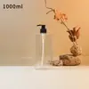 Botellas de Plástico Vacías de Hombro Plano 250ml 300ml 500ml Botellas de Relleno para Champú Botellas de Plástico PET Botellas Vacías para Gel Antibacterial