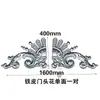 Accesorios de Hierro Forjado Accesorios de Arte de Aluminio Imitación Puerta de Hierro Flores Decorativas Placa Base Cuadrada Soldable Cabeza de Flor para Puerta Flor de Hierro Lámina de Hierro Flor