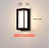 Luz de Pared Led para Exteriores Impermeable Minimalista Moderna Luz para Pared Exterior Jardín Doble PC Alto Brillo Resistente a la Humedad