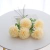 Cebola Dente-de-leão Simulação Happy Ball Crisântemo Flor de Seda Casa Sala de estar Decoração Pacote de Flores Ornamentos Flor de Parede Flor de Seda