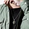 Collar con Colgante de Cabeza de Tigre del Zodiaco Estilo Vintage Retro Personalidad Tiktok para Hombre, Estilo Hip-Hop Audaz y Moderno