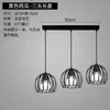 Nuevo candelabro para comedor, diseño de tres cabezas, mesa de comedor simple, estilo popular, lámpara de noche para dormitorio, lámpara creativa para barra de bar, arte de madera y hierro