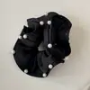 Goma para el pelo fruncida de cuentas versátil de alta gama estilo coreano para mujer, accesorio para el pelo elegante de satén para coleta Otoño e Invierno