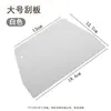 Raspador Trapezoidal Pequeño Raspador de Plástico Blanco Paquete Económico Tamaño Grande Raspador para Fideos de Arroz Raspador Utensilios para Hornear