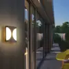 Lámpara Plástica a Prueba de Humedad Lámpara de Pared Simple Villa Moderna Jardín Balcón Patio Puerta Escaleras Pared Exterior Lámpara de Pasillo