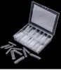 Molde de unha de cristal de extensão de unha molde de unha sem suporte de papel rápido indolor fototerapia extensão modelo peça de unha 120 caixa