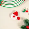 Novos acessórios de cabelo infantis transfronteiriços europeus e americanos, presilhas de cabelo de Natal para meninas, presilhas laterais para franja combinando com as festas