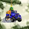 Enfeites de Natal Caminhão Entusiastas de Carros Festa de Natal Decorações Penduradas Motorista Decoração de Natal Pingente Acrílico Plano