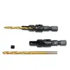 Conjunto Abridor de Furos para Madeira Ferramentas de Hardware Parafusos Sextavados Broca Escareadora Broca Escareadora Broca Cônica para Furos Broca para Expansão de Furos