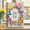 Amazon Transfronterizo 2026 Cuaderno Planificador de Tres Años A5 Cuaderno de Espiral Metálico Planificación de Horario Semanal