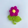 Algodón de Leche de 4 Hebras Accesorios para Ropa Infantil, Flores de Tejido Florales, Ropa, Juguetes, Flores Tejidas, Joyería Hecha a Mano