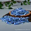 Ornamentos de Cristal de Pedrinhas de Cianita Natural Pedra de Calcita Azul Decoração de Paisagem para Aquário Espécimes Minerais de Cianita