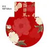 Decoración de Luna Llena Accesorios para Fotos Suministros para Ceremonia de los Cien Días del Bebé Sobre Rojo para Bebé en Casa Alfombra para Banquete de los Cien Días