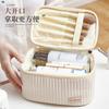 Bolsa de Maquillaje para Pastel de Tapa Abierta Paisilong Gran Capacidad Bolso de Viaje para Artículos de Tocador Almacenamiento de Viaje para Ropa Interior