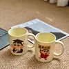 Taza de Dibujos Animados Lindos con Graffiti Taza de Agua para Estudiantes Regalo Promocional de Negocios Regalo de Cumpleaños Año Nuevo Graduación