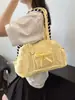 Bolsa Boston Portátil Estilo Coreano para Mulheres, Bolsa de Ombro/Axila Fashion com Laço, Bolsa Tote Grande Capacidade para o Dia a Dia