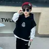 Conjunto de Sudadera con Capucha y Chaleco Estilo Coreano para Chicos Guapos Frescos Otoño Nuevas Llegadas Moda Top de Dos Piezas Conjunto de Moda