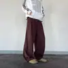 Pantalones Casuales de Lino Puro para Hombre, Nuevos de Verano 2025, Sueltos Rectos de Pierna Ancha con un Toque de Lujo, en Stock