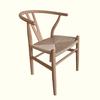 Silla de Comedor con Respaldo de Madera Maciza China al por Mayor Silla de Estudio Balcón Ocio Silla Moderna Simple Cafetería Cuerda Trenzada Silla Y
