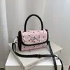 Bolsa de Poá com Laço para Mulheres 2026 Nova Moda Estilosa Personalidade Pequena Quadrada de Axila Tendência para o Dia a Dia Ombro Transversal