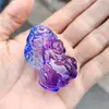 Decoraciones de fortuna valiente de cristal oficina hogar escritorio inauguración feng shui manualidades de vidrio adornos fábrica venta al por mayor