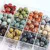 Retro pequeña sandía cerámica cuentas sueltas diy bisutería pequeña flor esmalte calabaza cuentas accesorios cuentas de cerámica material para pulsera