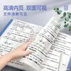 Separador de Página de Folleto Azul Oficina Inserto de Carpeta Transparente A4 Certificado Información de Chequeo Prenatal Almacenamiento Carpeta de Anillas Carpeta de Hojas Sueltas