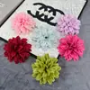 Cabeça de Flor Artificial, Cabeça de Dália, Material DIY de Flor Artificial, Acessórios para Penteado, Flor Artificial, Alta Qualidade, Cabeça de Flor Artificial Realista