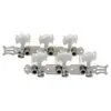 Accesorios para Guitarra Patrón de Flor Plateada Cabeza Poste de Plástico Perilla Par para Guitarra Clásica Clavijas de Afinación para Guitarra Acústica Clavijas de Cuerda