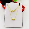 Live Supply Collar de Cubo de Azúcar Chapado en Oro para Mujer Moda 520 Regalo del Día de San Valentín Chino Collar de Cubo Estilo Coreano Joyería al por Mayor