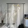 Suporte de Exposição de Vestido de Noiva Preto de Chão, Cabideiro de Vestidos, Cabide para Hanfu, Prateleira de Exposição Estilo Chinês Xiuhe, Barra para Pendurar Véu