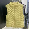 90% plumón de pato blanco, ligero, cuello alto, tejido de canalé, corto para mujer, corte ajustado, patrón ondulado, se puede usar como capa interior o exterior, chaleco 092