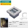 Luz de Solo LED Embutida Externa Impermeável Aço Inoxidável Luz de Chão para Praça Jardim Pátio Impermeável Economia de Energia