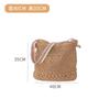 Bolso de Paja de Verano, Gran Capacidad, Bolso Tote Versátil para el Día a Día, Bolso de Playa para Vacaciones en la Costa de Niñas, Bolso Cesta de Mimbre para Hombro