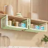 Estante colgante para debajo del gabinete Estante de almacenamiento para cocina Cesta de almacenamiento para condimentos y film plástico para el hogar Cesta colgante multicapa