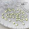 Nuevo Diamante Plano Esmeralda Forma de Gota de Agua Diamante de Cristal para Uñas verde oscuro Adornos de Uñas Navideños Vintage