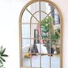 Luz Colgante Creativa de Estilo Europeo Espejo de Lujo Arco Sala de Estar Entrada Pared de Fondo Hierro Forjado Decoración de Pared Ventana Falsa Decorativa Espejo Decorativo