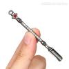 Nueva Pala Metálica Pequeña de Colores para Cigarrillos con Diamantes, Calavera Dorada, Plateada y de Cobre Frasco para Rapé, Pasta para Cigarrillos, Cuchara Pequeña para Medicina con Anillo Pala para Cigarrillos