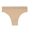Tanga deportiva de talla grande para niñas europeas y americanas, sin costuras, sexy, elástica, sin costuras, de color sólido, cómoda, de cintura baja.