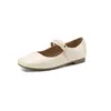 Zapatos Casuales Blancos de Tacón Bajo Suave, Zapatos de Salón de Punta Cuadrada Baja, Tallas 32-43, Zapatos Amazon