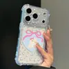 Adecuado para Apple 17PROMAX, funda para iPhone18 con agujeros finos, corazón floral, lazo, oso, niña, cuatro esquinas anticaída